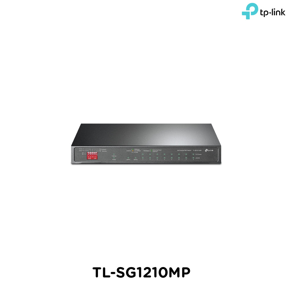 Tp-Link TL-SG1210MP I 10-Port Gigabit Desktop Switch with 8-Port PoE+