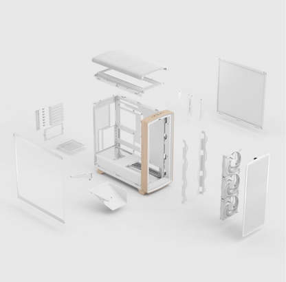 Fractal Design Summit Chalk White TG Clear Tint