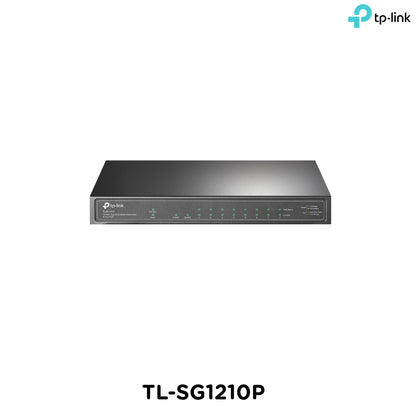 Tp-Link TL-SG1210P I 10-Port Gigabit Desktop Switch with 8-Port PoE+