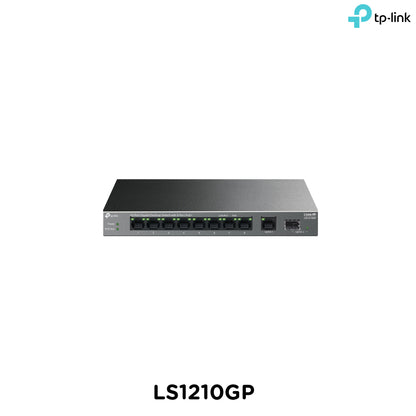 Tp-Link LS1210GP I 10-Port Gigabit Desktop Switch with 8-Port PoE+