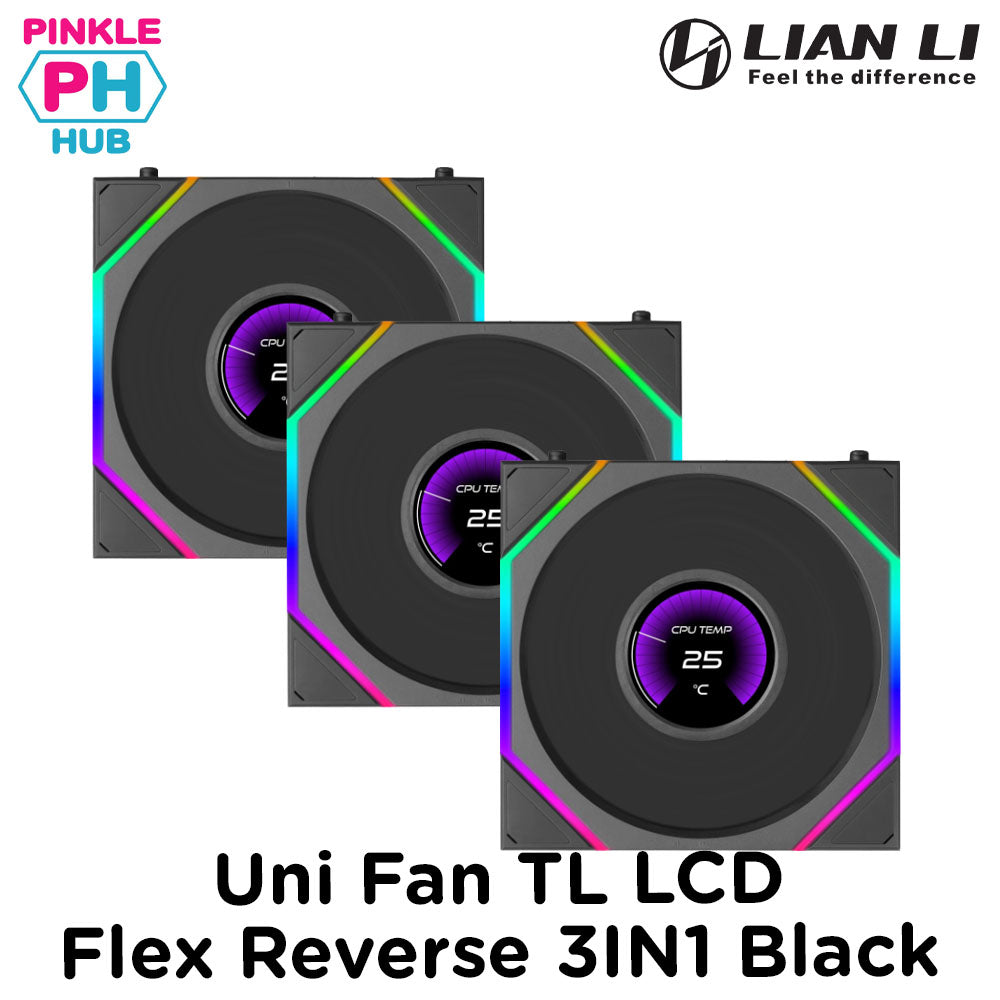 Lian Li Uni Fan TL LCD Flex Reverse 120mm Single Cooling Fan