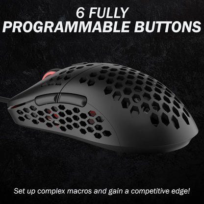 HK GAMING Mira M Ultra Lightweight Honeycomb Shell Wired Mouse