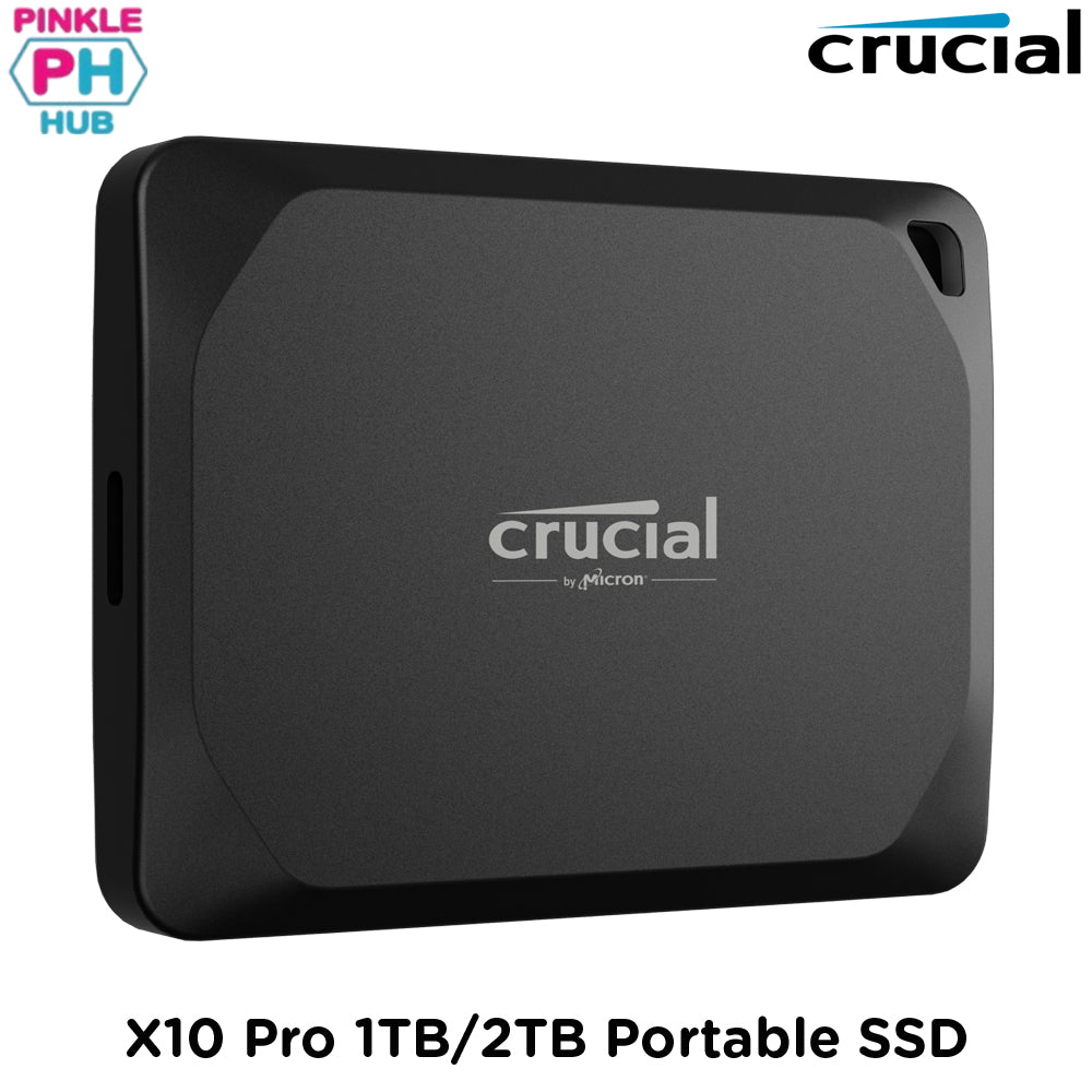 CRUCIAL X10 Pro 1TB/2TB Portable SSD - USB 3.2 Gen-2 2x2 (20Gb/s), 2100MB/s Read, 2000MB/s Write