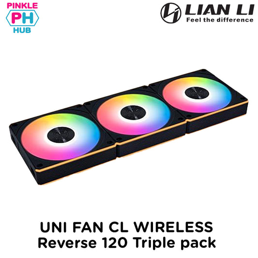 Lian Li UNI FAN CL WIRELESS Reverse 120 Black Triple pack