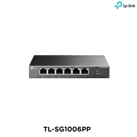 Tp-Link TL-SG1006PP I 6-Port Gigabit Desktop Switch with 3-Port PoE+ and 1-Port PoE++