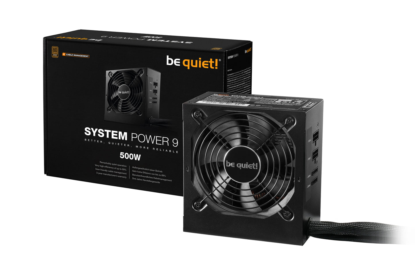 Be Quiet SYSTEM POWER 9 CM 500W 80 Plus Bronze (BN974)