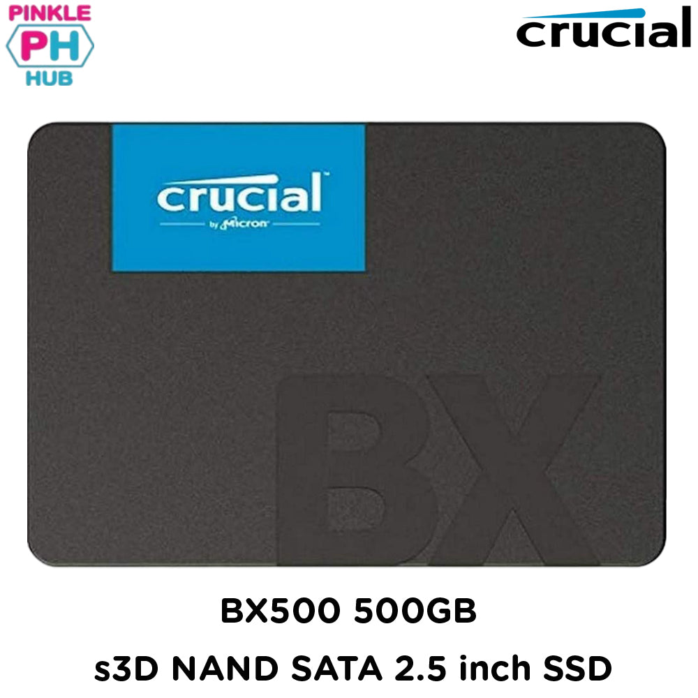 CRUCIAL BX500 500GB 2.5-inch SATA 3D NAND Internal SSD Upto 550 MB/s