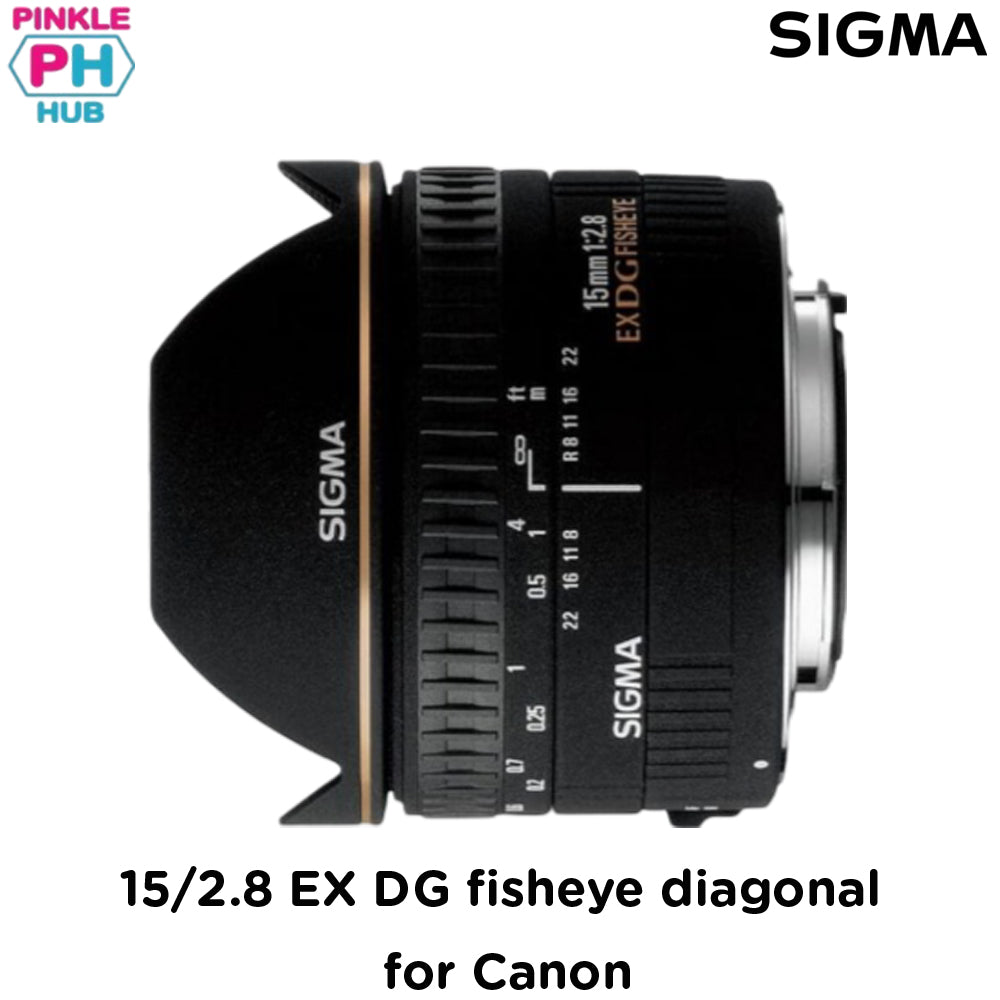 SIGMA 15/2.8 EX DG fisheye diagonal for Canon