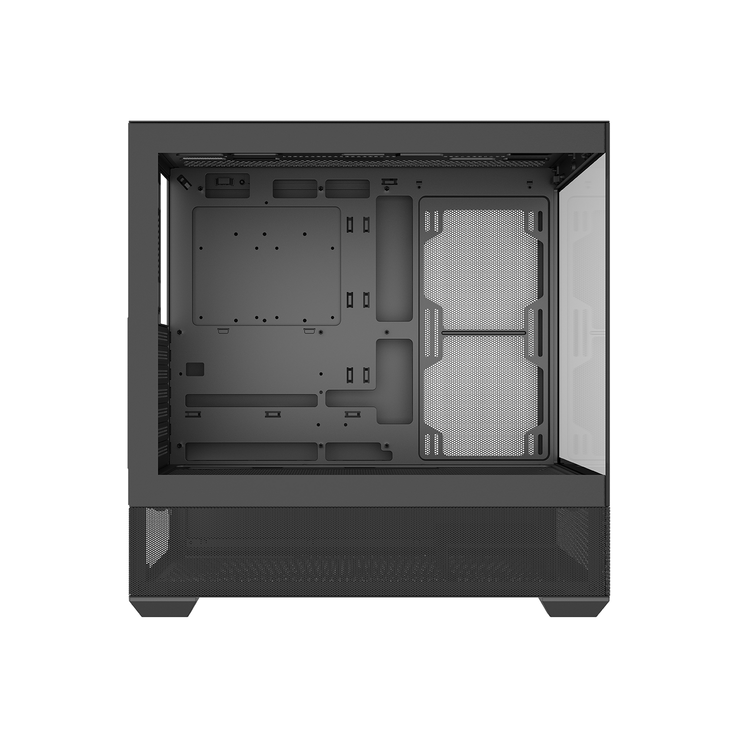 SAMA V40E Mid-Tower Dual Tempered Glass Panel PC Case (Black)