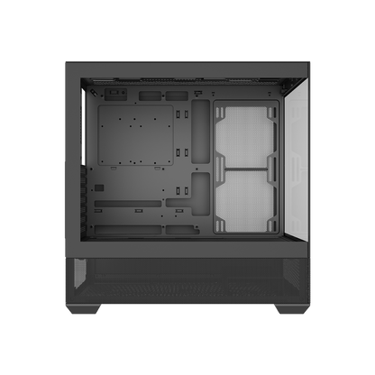 SAMA V40E Mid-Tower Dual Tempered Glass Panel PC Case (Black)