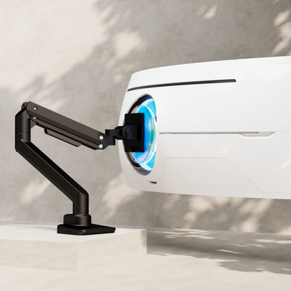 Fabulous Desk-Mounted Heavy-Duty Gas Spring Monitor Arm