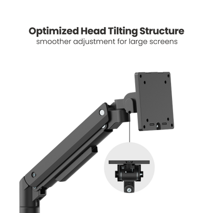 Fabulous Desk-Mounted Heavy-Duty Gas Spring Monitor Arm