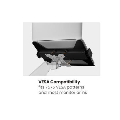 BRATECK Universal Steel Laptop Holder for Monitor Arms