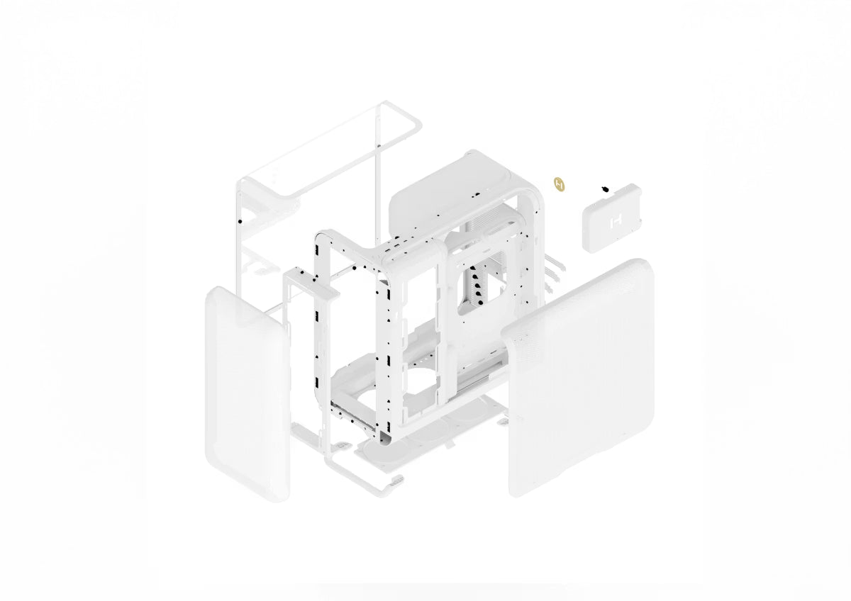 HYTE X50 Modern Performance Case Snow White