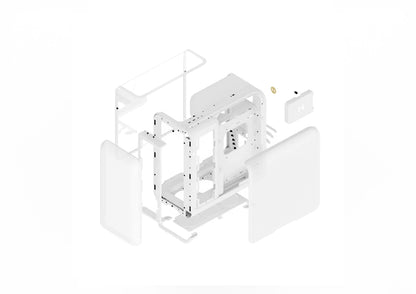 HYTE X50 Modern Performance Case Snow White