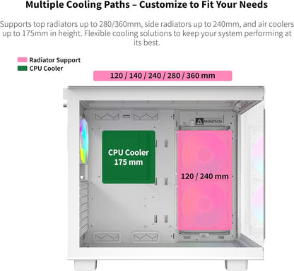 Montech KING 65 PRO ATX Mid Tower WHITE