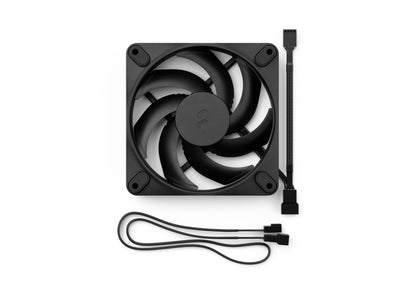 Fractal Momentum 12, Black/White 120mm Fan