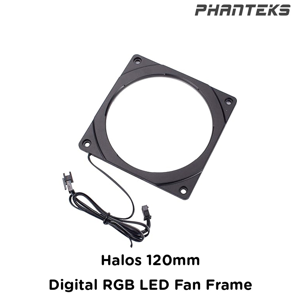 Phanteks I Halos 120mm Digital RGB LED Fan Frame, Plastic Black – PinkleHub