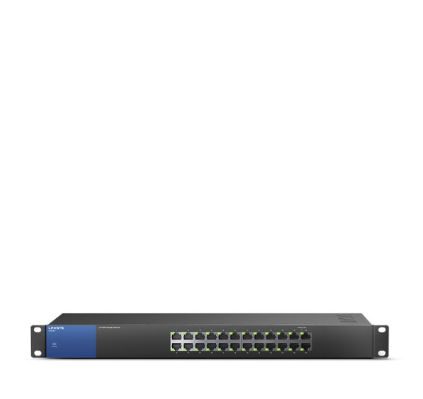 Linksys Business Switch - 24 Port (LGS124) 24-Port Business Gigabit Switch, Easy plug & play, Wired connection speed up to 1000 Mbps