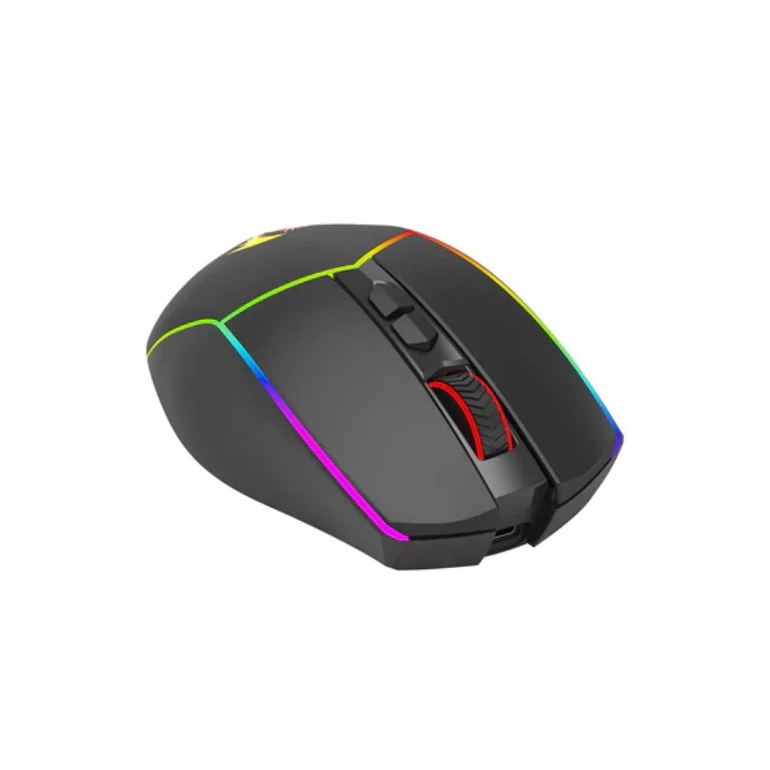 Redragon M814RGB-PRO Axe Pro RGB Tri-mode Gaming Mouse - Black