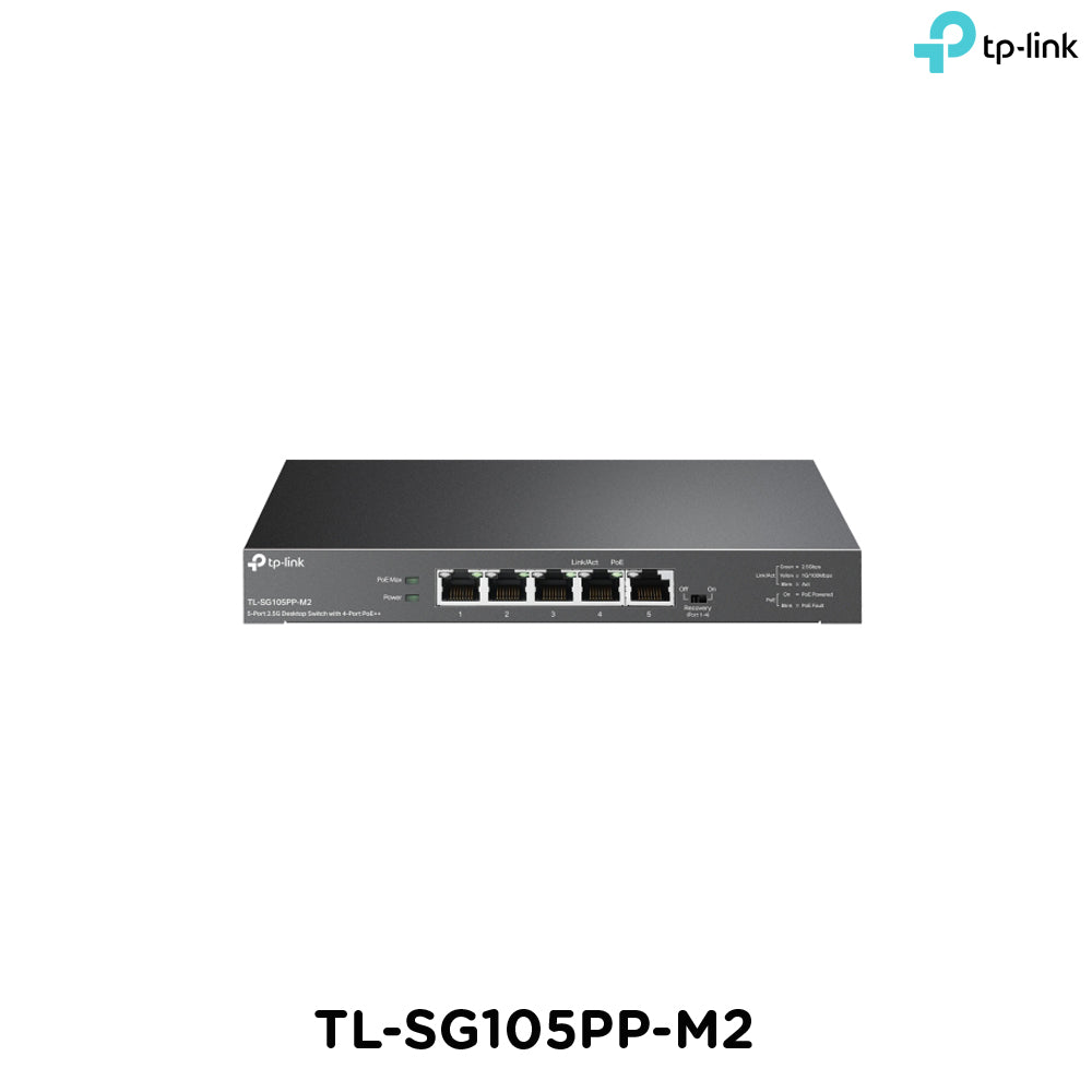 Tp-Link TL-SG105PP-M2 I 5-Port 2.5G Desktop Switch with 4-Port PoE++