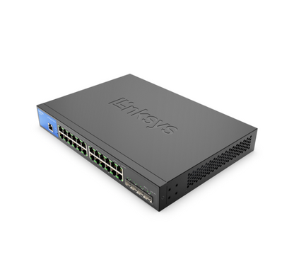 Linksys Business Switch - 24 Port (LGS328C) 24-Port Managed Gigabit Ethernet Switch with 4 10G SFP+ Uplinks TAA Complaint