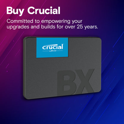 Crucial BX500 2TB 3D NAND SATA 2.5 inch SSD - Read: 540 MB/s ; Write: 500 MB/s