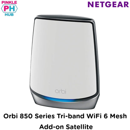 NETGEAR Orbi 850 Series Tri-band WiFi 6 Mesh Add-on Satellite, 6Gbps AX6000 WiFi Satellite (RBS850)