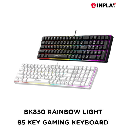 INPLAY BK850 RAINBOW LIGHT I 85 KEY GAMING KEYBOARD