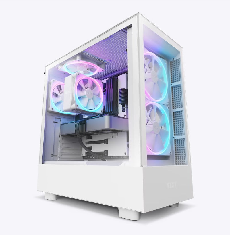 NZXT T120 RGB - White, 120mm Tower Type RGB CPU Cooler