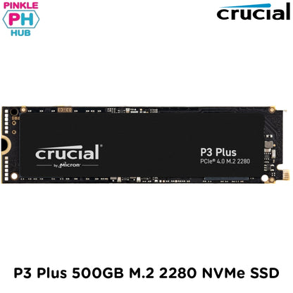 CRUCIAL P3 Plus 500GB M.2 2280 NVMe SSD