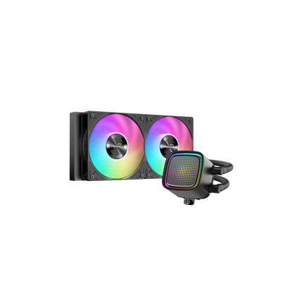 SAMA L50 240mm Liquid CPU Cooler AIO w/ ARGB Infinity Mirror Effect - Black | White