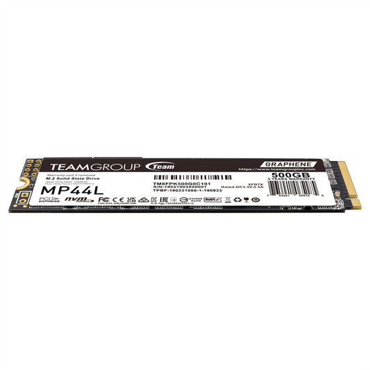 TEAMGROUP MP44L w/ Graphene Label (heat dissipating) SSD 500GB 5000 MB/s 2500 MB/s M.2 2280 PCIe