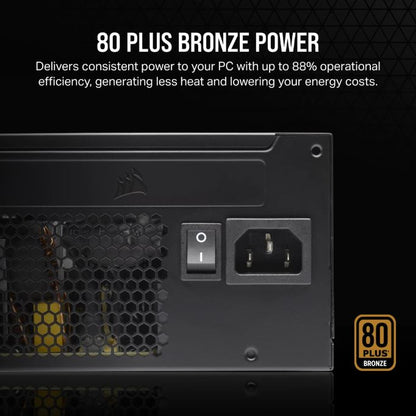 CORSAIR CX Series CX650 – 650 Watt 80 PLUS Bronze ATX Power Supply (CS-CP-9020278-NA)