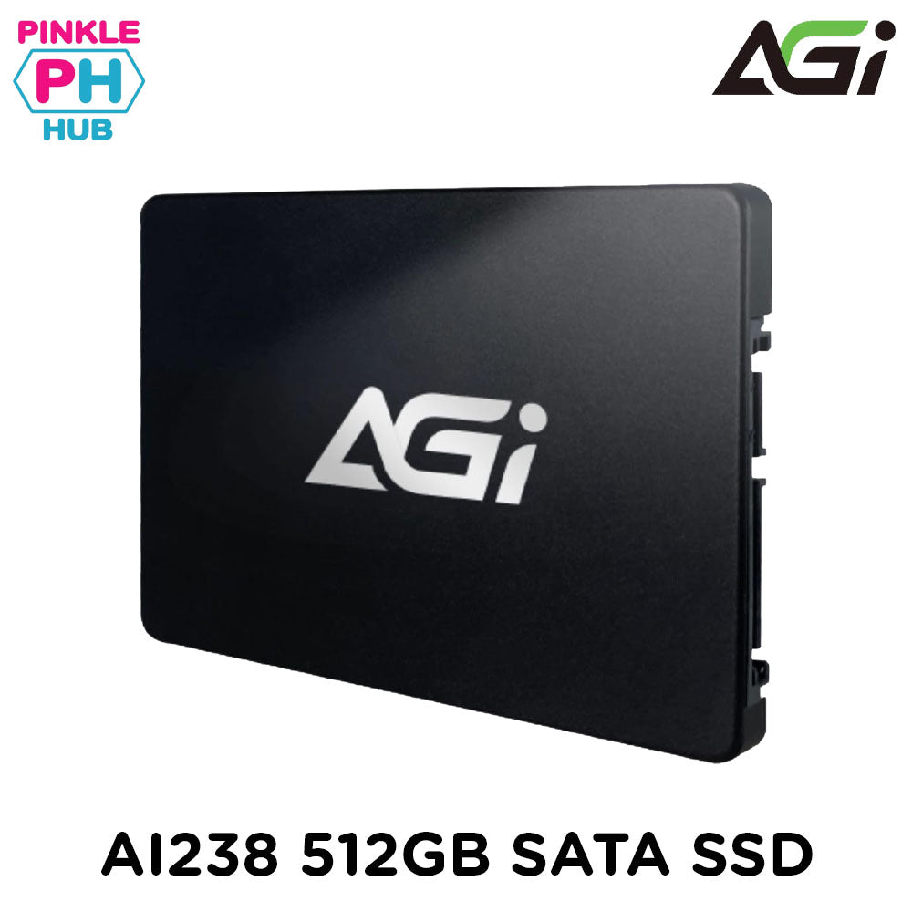 AGI AI238 256GB/512GB/1TB/2TB 2.5" SATA III 3D NAND up to 550MB/s read, 510MB/s write Internal SSD
