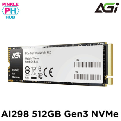 AGI AI298 PCIe Gen3 x4 M.2 2280 Solid State Drive