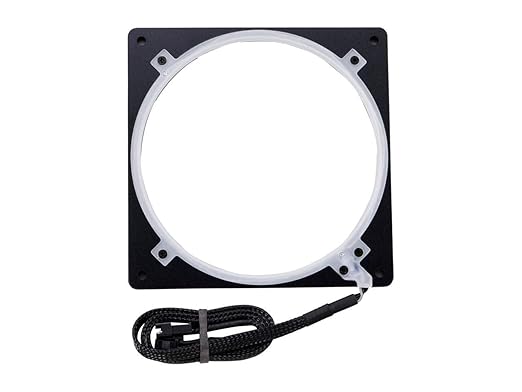 Phanteks I Halos Lux 140mm Digital RGB LED Fan Frame, Aluminum Black