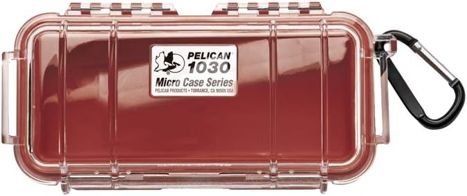 PELICAN 1030 Micro Case I red with clear lid