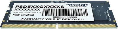 Patriot Signature Line DDR5 16GB 5600MHz SODIMM 8gb/16gb/32gb