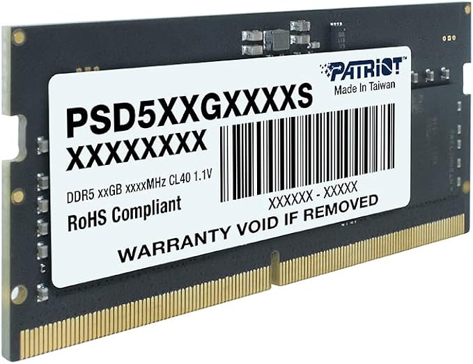Patriot Signature Line DDR5 16GB 5600MHz SODIMM 8gb/16gb/32gb
