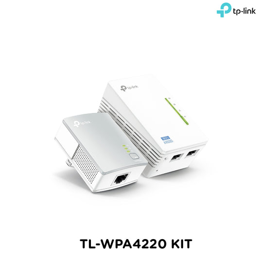 Tp-Link TL-WPA4220 KIT I 300Mbps AV600 Wi-Fi Powerline Extender Starter Kit