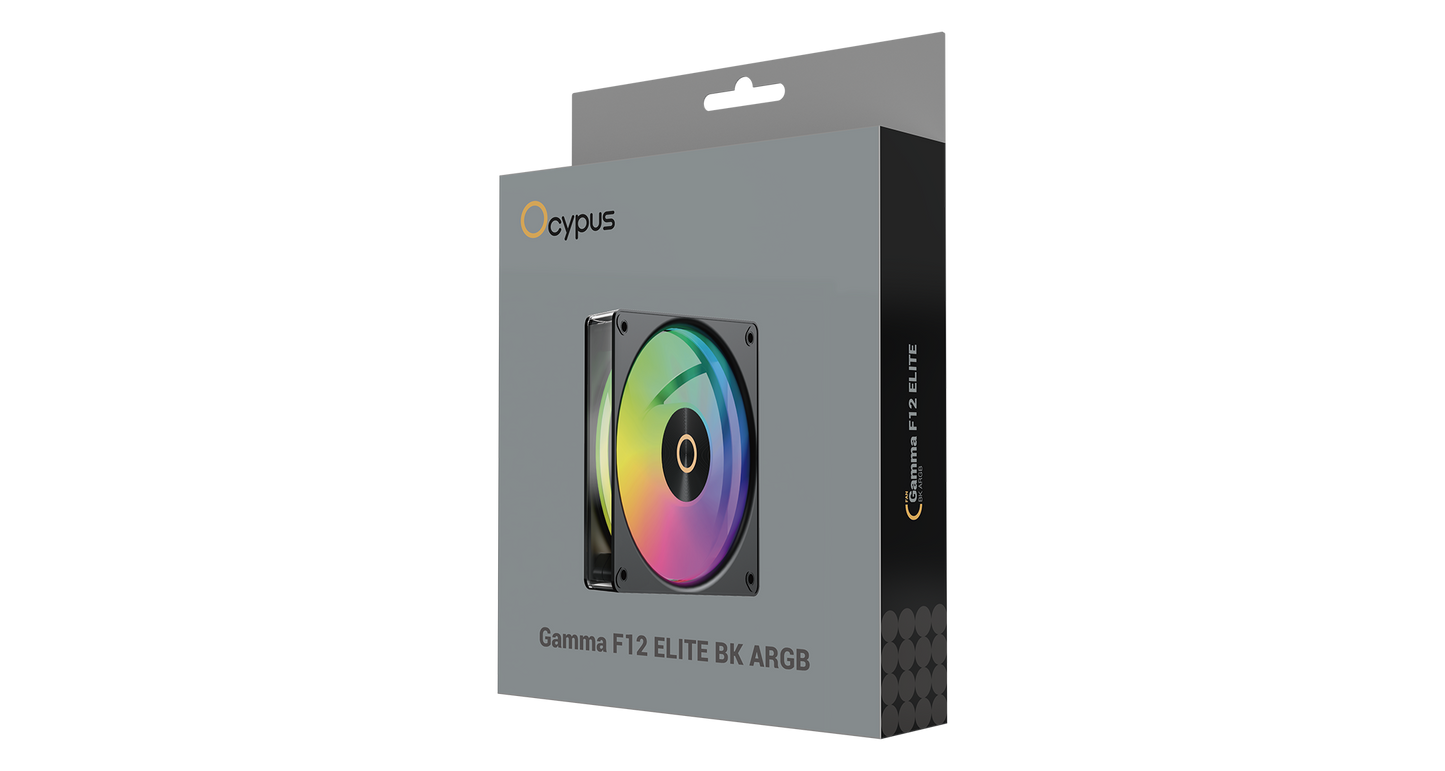 OCYPUS GAMMA F12 ELITE WHITE/ BLACK ARGB FAN