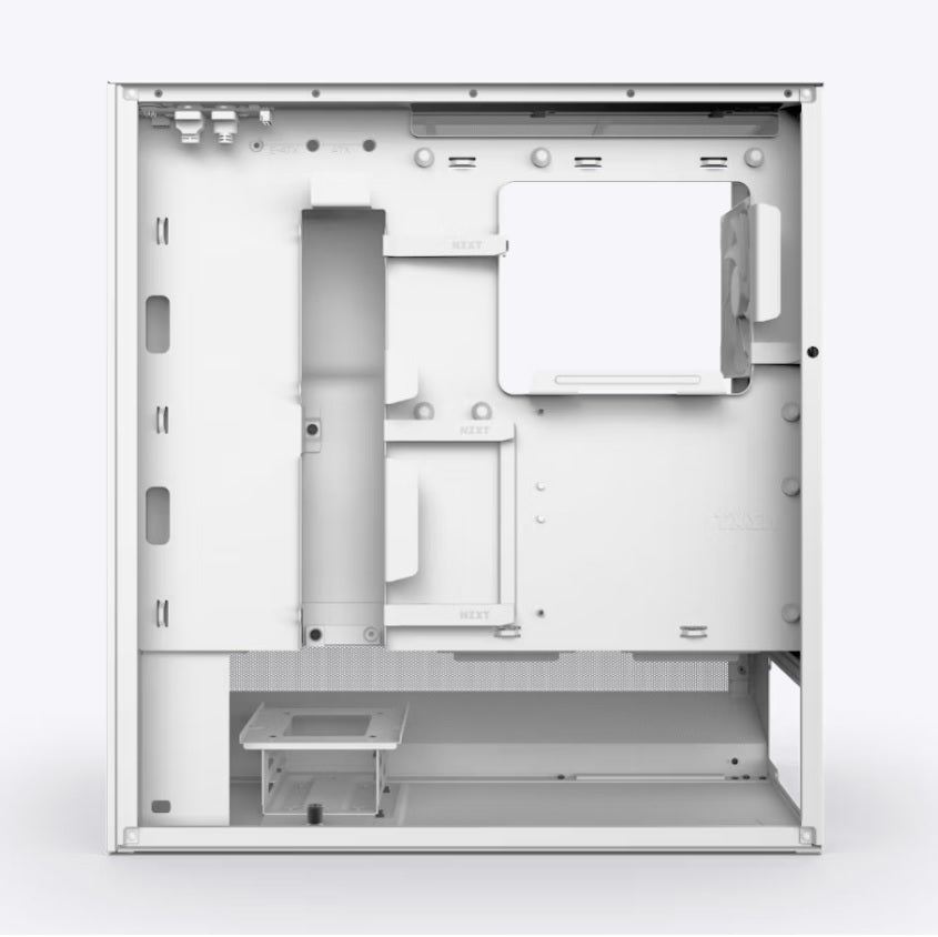 NZXT H5 Flow RGB White Compact ATX Mid-Tower Airflow Case with RGB Fans (2024 Edition)