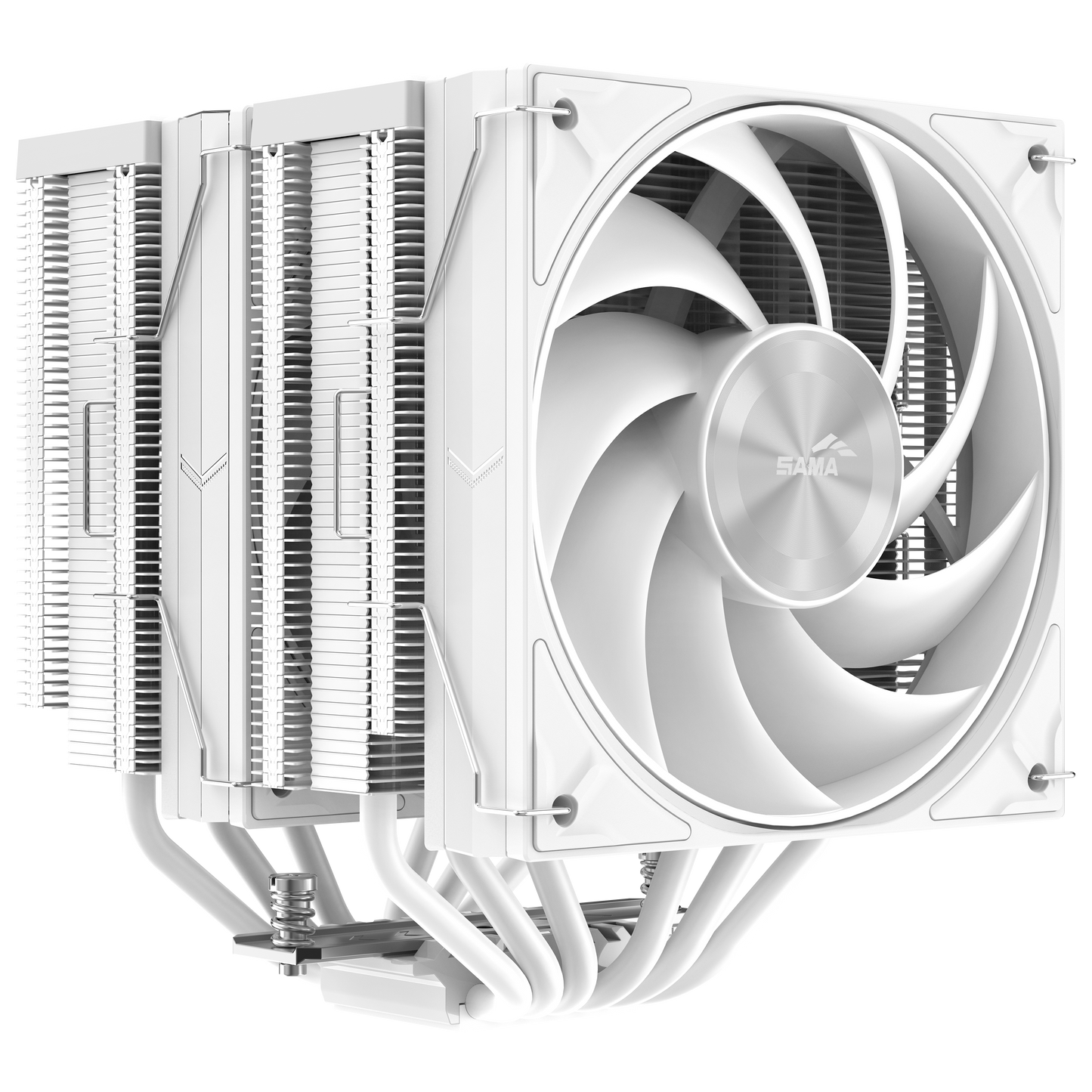 SAMA A60 Dual Tower CPU Cooler - White
