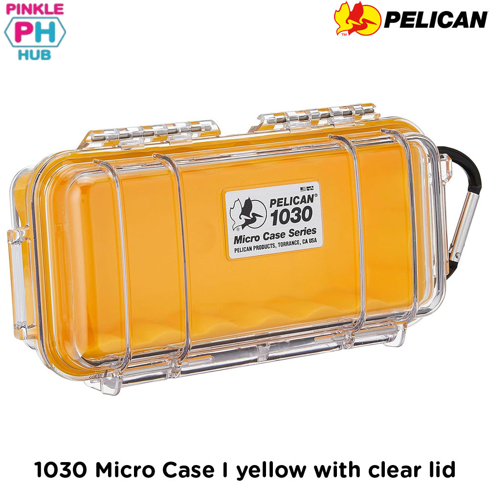 PELICAN 1030 Micro Case I yellow with clear lid