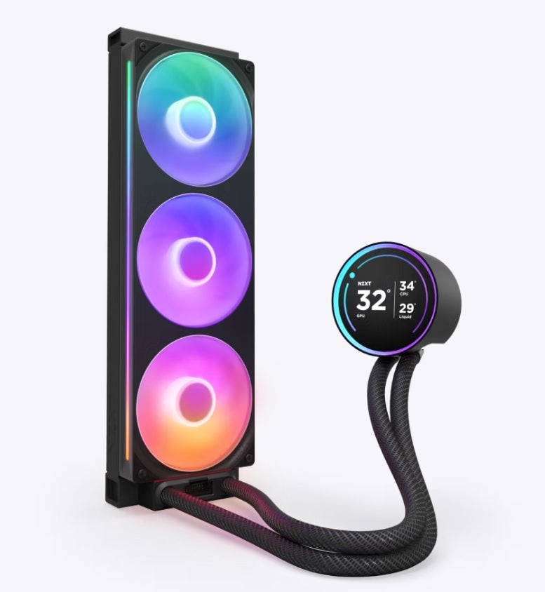 NZXT Kraken Elite 360 RGB 360mm AIO Liquid Cooler with 2.72" IPS LCD & RGB