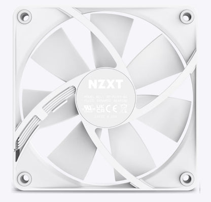 NZXT F120P - 120mm Static Pressure Fans - Single (White)