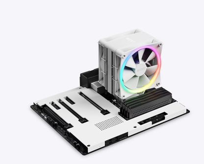 NZXT T120 RGB - White, 120mm Tower Type RGB CPU Cooler