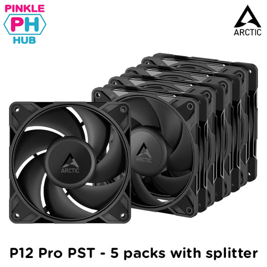 Arctic P12 Pro PST - 5 Pack 120 mm PWM Fan with Cable Splitter