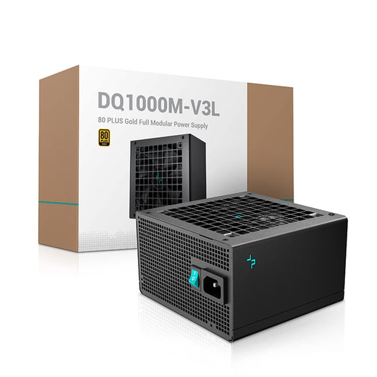 Deepcool DQ1000M-V3L 1000 Watt, 80 Plus Gold Fully Modular Power Supply/PSU for Gaming (PC-R-DQA00M-FB0B-US)